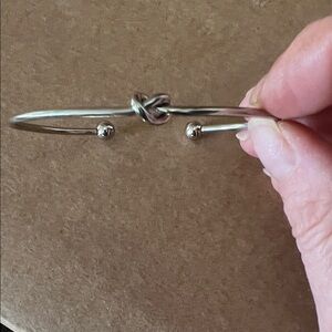 Elegant Silver Knot Bracelet